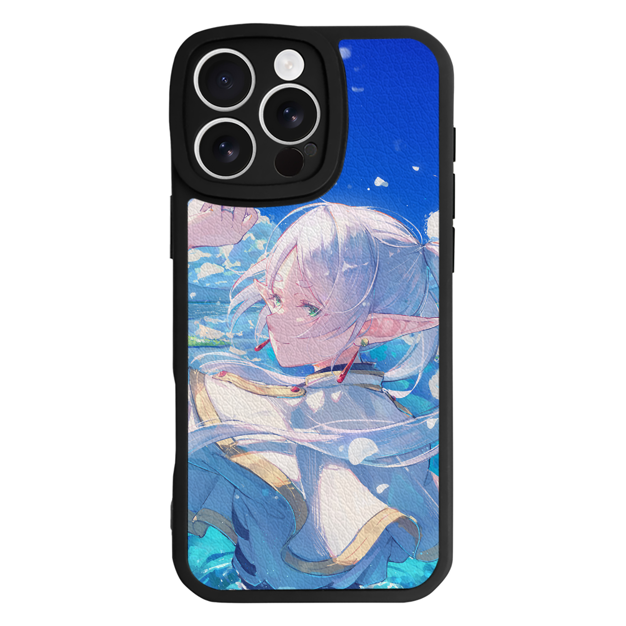 （画像用） 葬送のフリーレン Frieren 【iPhone 16シリーズ対応】シリコンスマホケース（レザー調） 材質：シリコン